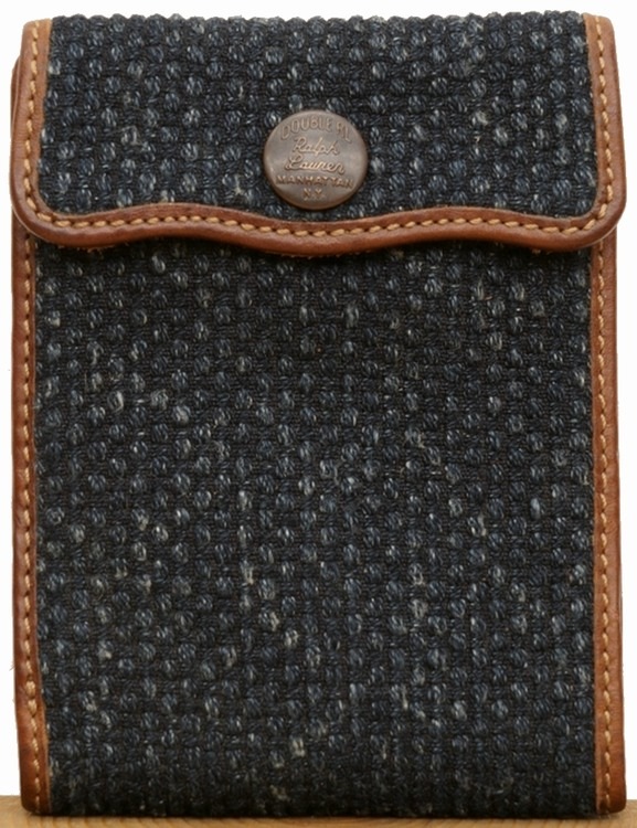 ダブルアールエル) RRL 旧作 本藍染め ロープ ウォレット 二つ折り財布