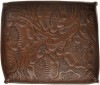 (���֥륢���륨��) RRL �ϥ�ɥᥤ�� �ġ���� �����ӥ� �쥶�� �ȥ졼 Hand-Tooled Leather Tray