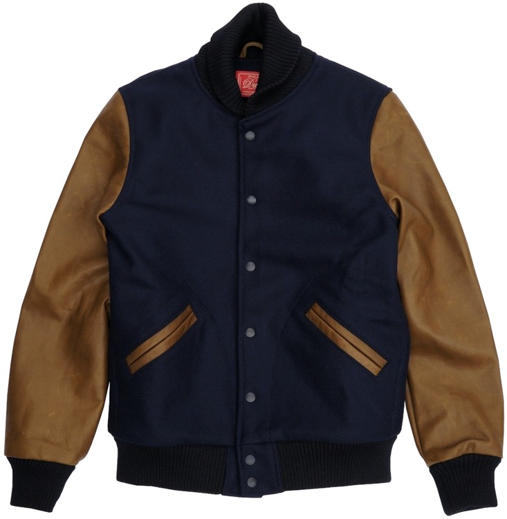 Dehen 1920(デーヘン) バーシティ ジャケット レザー スリーブ