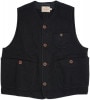 Dehen 1920(ǡإ)  桼ƥƥ ٥ ֥å  Knit Utility Vest Black