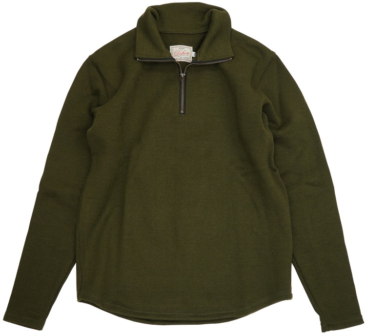 Dehen 1920(デーヘン) 1/4 ジップ モト ジャージー セーター