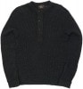 ڰʡ (֥륢륨) RRL ֥åǥ ֥ͥ ˥å إ꡼ Linen-Blend Henley Knit Black
