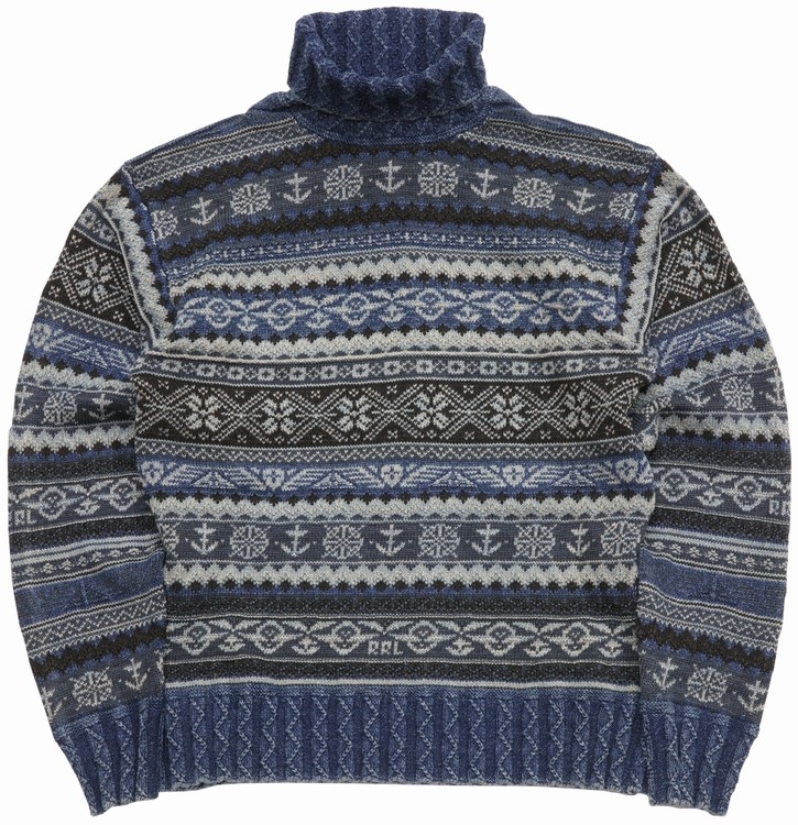 RRL モックネック　コットンニット RRL ダブルアールエル 24AW アランニット コットンモックネック