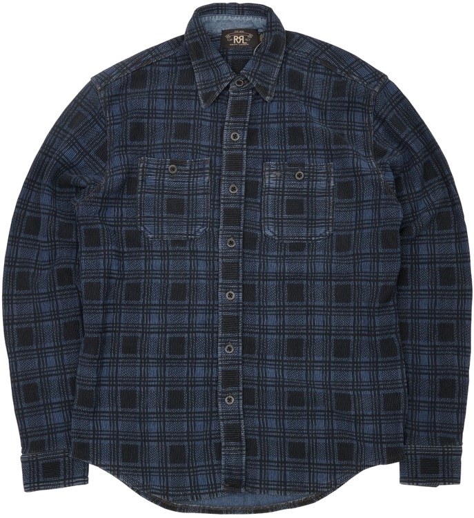 RRL インディゴ　ポロ 状態良好 ノ*コ様 RRL ポロシャツ インディゴ 経年変化 - メルカリ