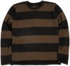 Dehen 1920(ǡإ) ȥ饤 ܡ  ֥å x ֥饦  ꥫ Striped Naval Crew 2.0 Black / Brown