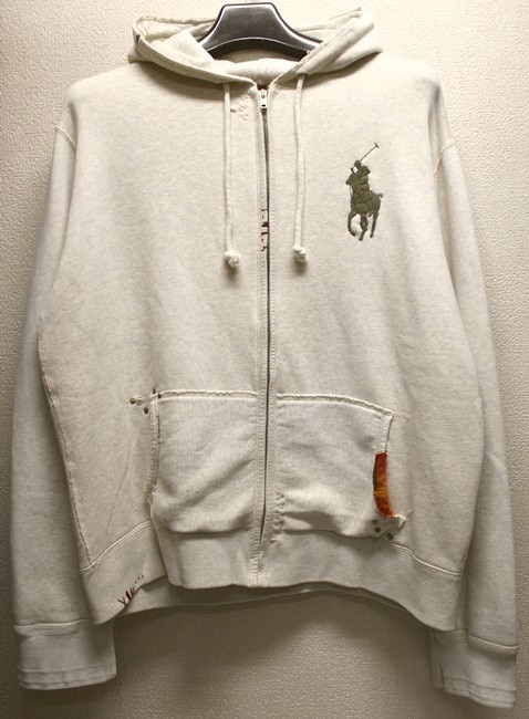 Rugby Ralph Lauren ラルフ S パーカー ビンテージ加工 00s RUGBY ラルフローレン Japan パッチ&刺繍 13 ナンバリング