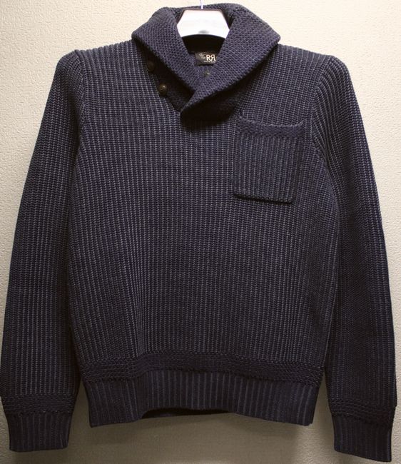 RRL / ダブルアールエル インディゴ ショールカラー ニット M | RRL 