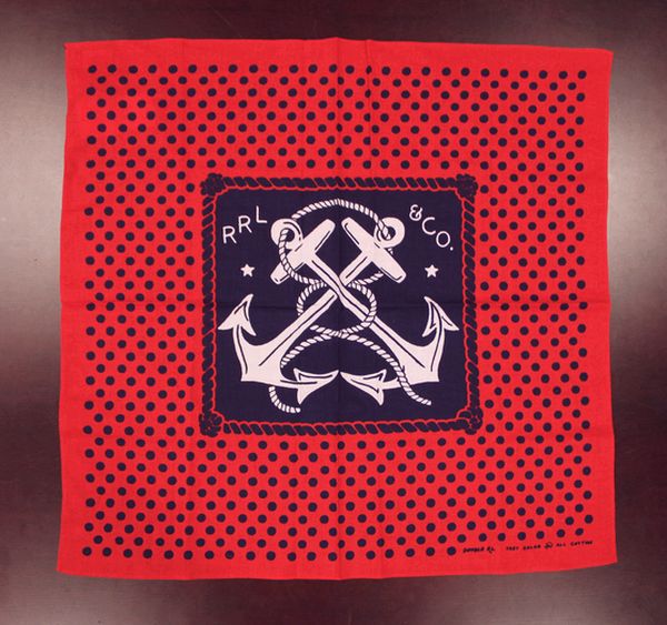 RRL バンダナ（赤） RRL バンダナセット ペイズリー 赤⁄青 RRL等の通販