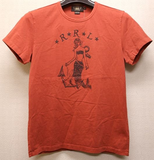 RRL ラルフローレン ヴィンテージTシャツ レッド Mサイズ コットン100% RRL ラルフローレン ヴィンテージTシャツ レッド Mサイズ