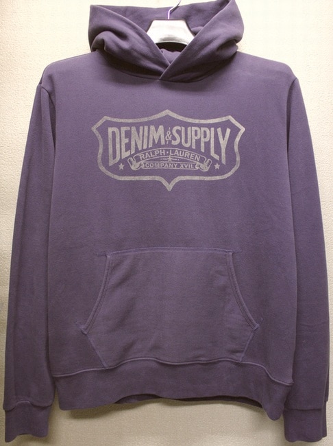 ラルフ DENIM&SUPPLY デニム&サプライ かすれロゴプリント プル