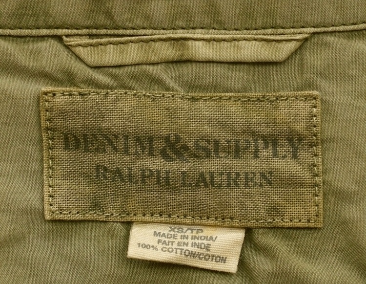 ���ե������ Denim&Supply �ǥ˥�����ץ饤 ���åȥ� �������� ���꡼�� ��� Cotton work shirt