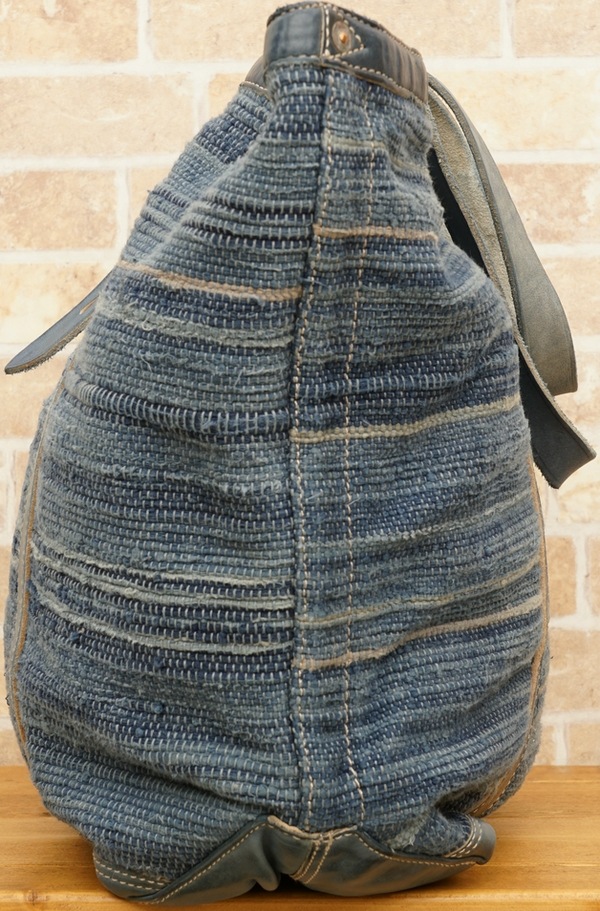 (���֥륢���륨��) RRL �������� �꿥�� ����ǥ��� �֥�󥱥å� �ȡ��� Handwoven Indigo Blanket Tote