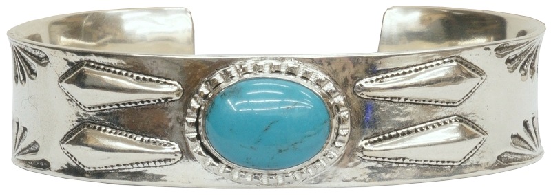 LHN Jewelry(���륨�������� ���奨�꡼) �ϥ�ɥᥤ�� �ʥХ� ��������󥰥���С��� �Х󥰥� �� Navajo Cuff Silver