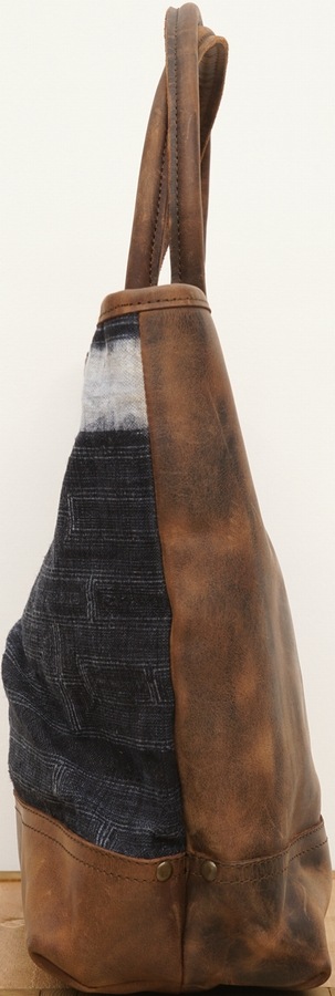 (Will Leather Goods) ������ �쥶�����å� ����ǥ��� �Хƥ��å� �ȡ��� �Хå� No.4 The Indigo Batik Tote