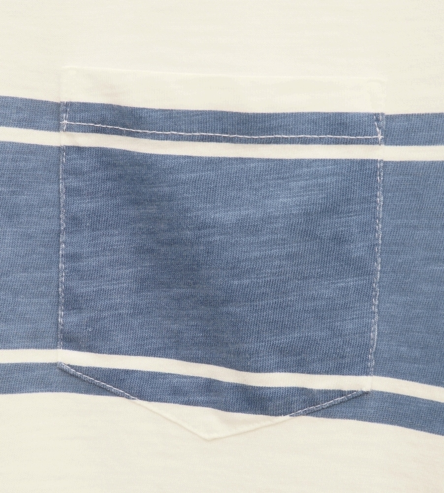 FAHERTY BRAND (�ե���ƥ� �֥���) �ϥ�ɥڥ���� �ݥ��å� T����� ������ �ץ��� �ۥ磻�� ��� Surf Stripe Pocket Tee