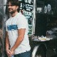 FAHERTY BRAND (�ե���ƥ� �֥���) �ϥ�ɥڥ���� �ݥ��å� T����� ������ �ץ��� �ۥ磻�� ��� Surf Stripe Pocket Tee