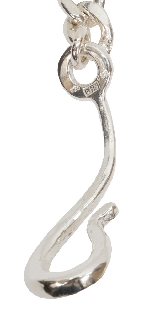 LHN Jewelry(���륨�������� ���奨�꡼) ����ꥫ�� �ϥ�ɥᥤ�� �顼�� �եå� �������� �֥쥹��å� ����С��� Large Hook Chain Bracelet Silver