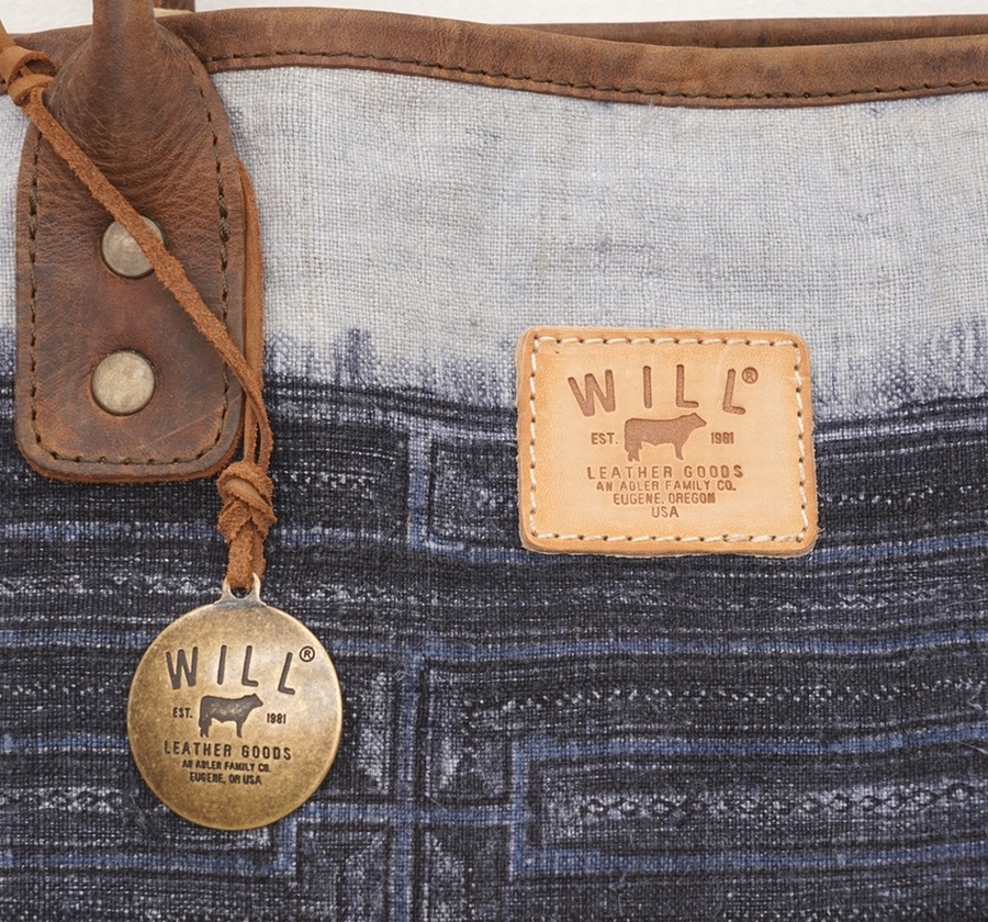 (Will Leather Goods) ������ �쥶�����å� ����ǥ��� �Хƥ��å� �ȡ��� �Хå� No.5 The Indigo Batik Tote
