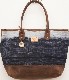 (Will Leather Goods) ������ �쥶�����å� ����ǥ��� �Хƥ��å� �ȡ��� �Хå� No.5 The Indigo Batik Tote