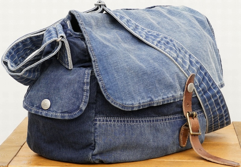 (���֥륢���륨��) RRL �������� ����ǥ��� �ѥå���� ��å��󥸥㡼 �Хå� Indigo Patchwork Messenger Bag