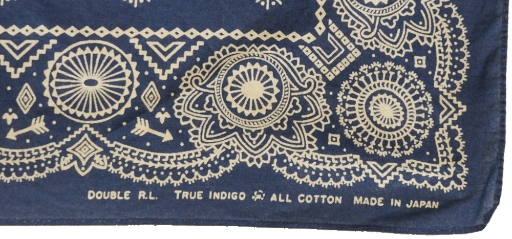 (���֥륢���륨��) RRL �������� �ͥ��ƥ��� & ���� �Х���� ����ǥ��� ������ Indigo Cotton Bandanna