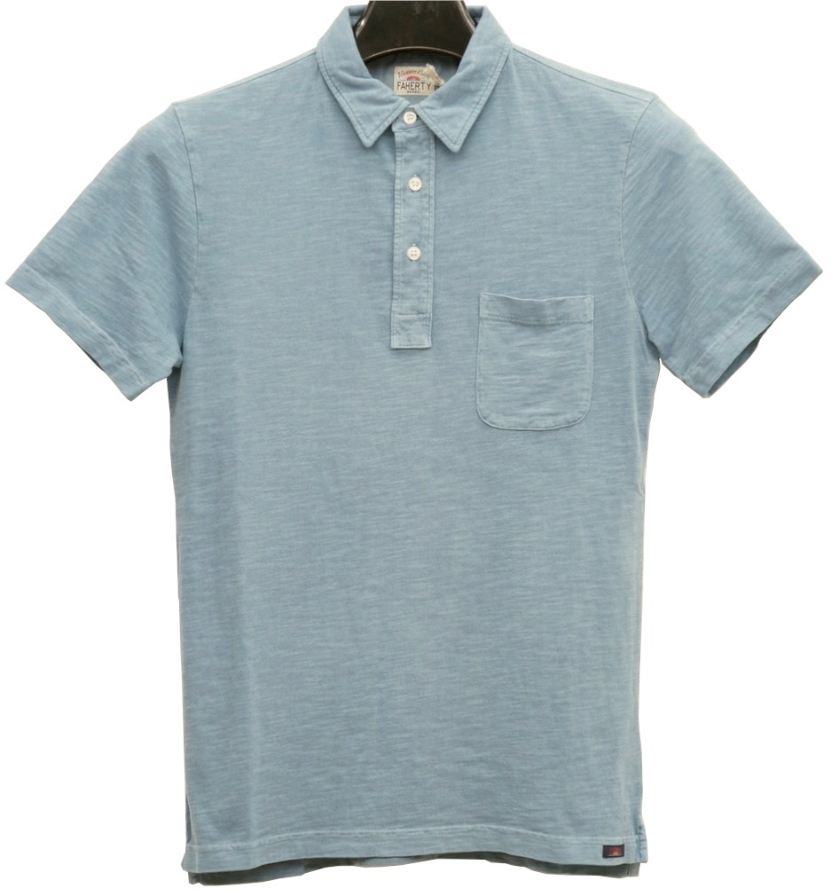 FAHERTY BRAND (�ե���ƥ� �֥���) �������ȥ��� Sun Washed �ݥ������ �������֥롼 ��� Polo Sky Blue