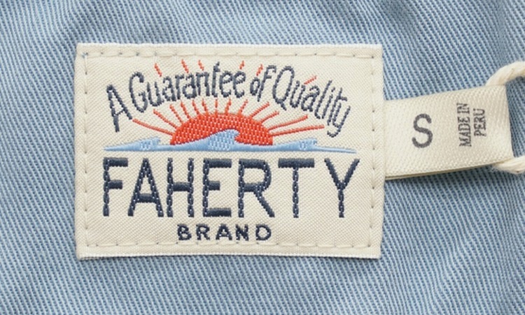 FAHERTY BRAND (�ե���ƥ� �֥���) �������ȥ��� Sun Washed �ݥ������ �������֥롼 ��� Polo Sky Blue