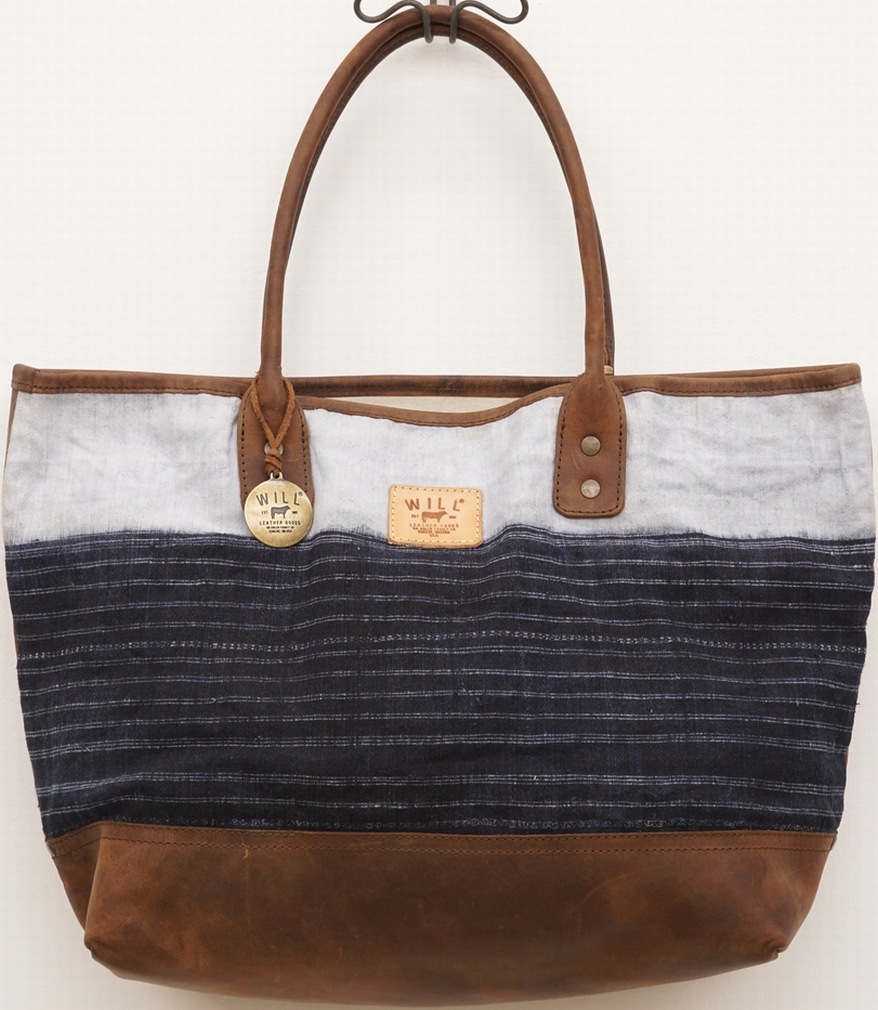 (Will Leather Goods) ������ �쥶�����å� ����ǥ��� �Хƥ��å� �ȡ��� �Хå� No.6 The Indigo Batik Tote