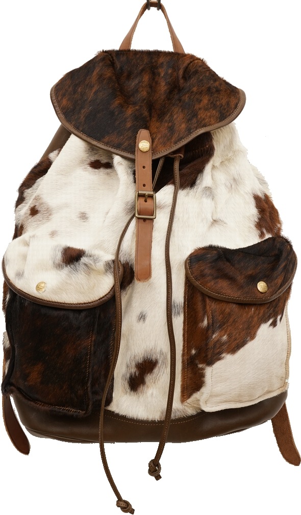 (���֥륢���륨��) RRL �����ꥢ��쥶�� ������ �إ� ���å����å� ��� Calf Hair Rucksack No.��