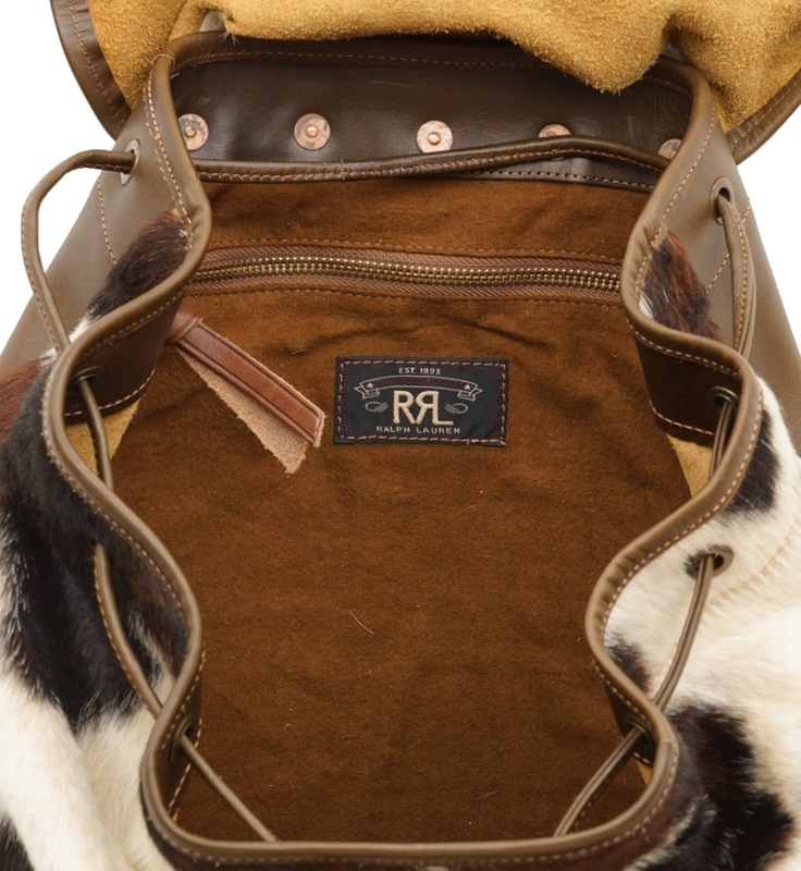 (���֥륢���륨��) RRL �����ꥢ��쥶�� ������ �إ� ���å����å� ��� Calf Hair Rucksack No.��