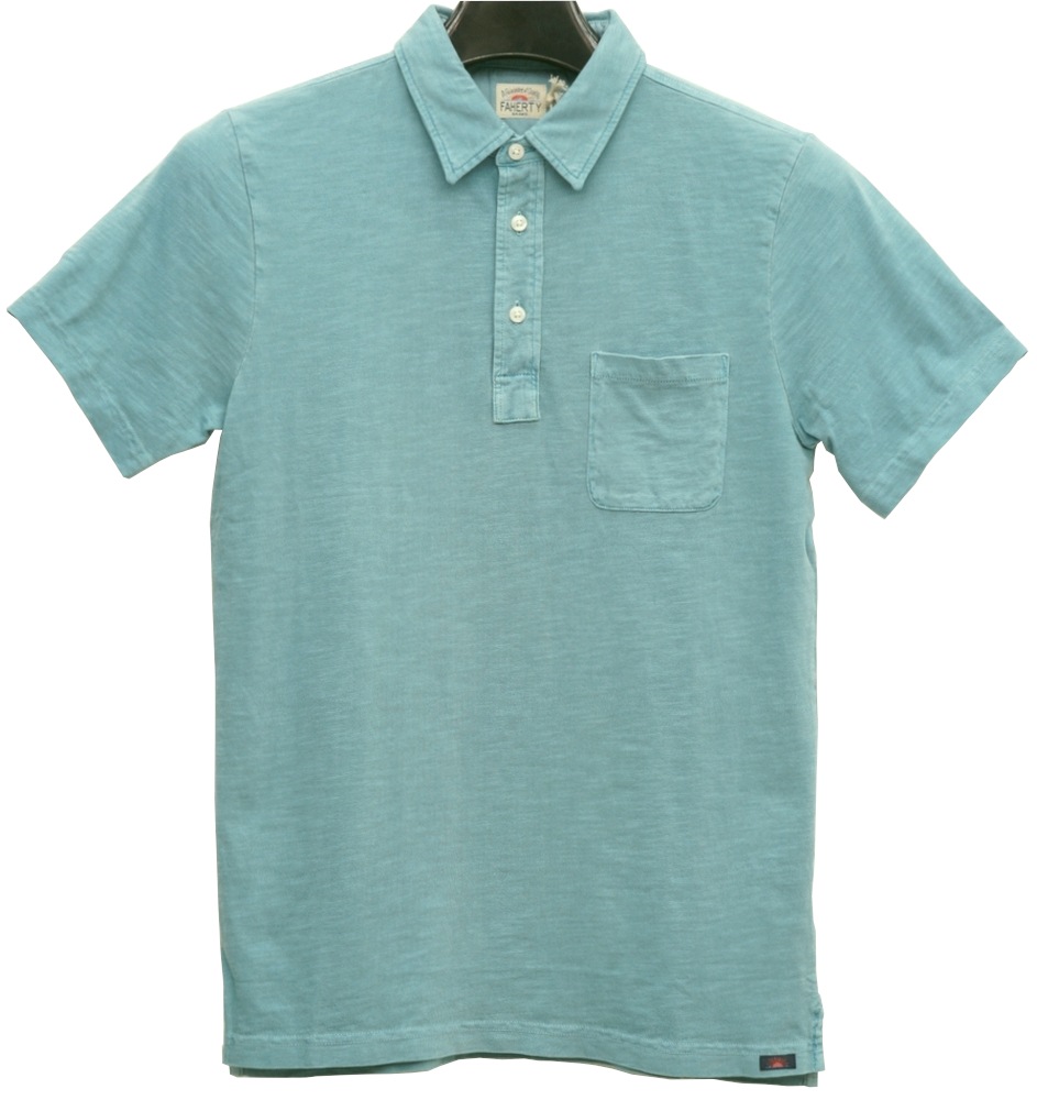 FAHERTY BRAND (�ե���ƥ� �֥���) �������ȥ��� Sun Washed �ݥ������ ���������� ��� Polo turquoise