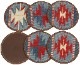 (���֥륢���륨��) RRL �꿥�� �ϥ�ɥ����֥� �ͥ��ƥ��� �饰 �쥶�� ���������� Hand Woven Leather Coaster