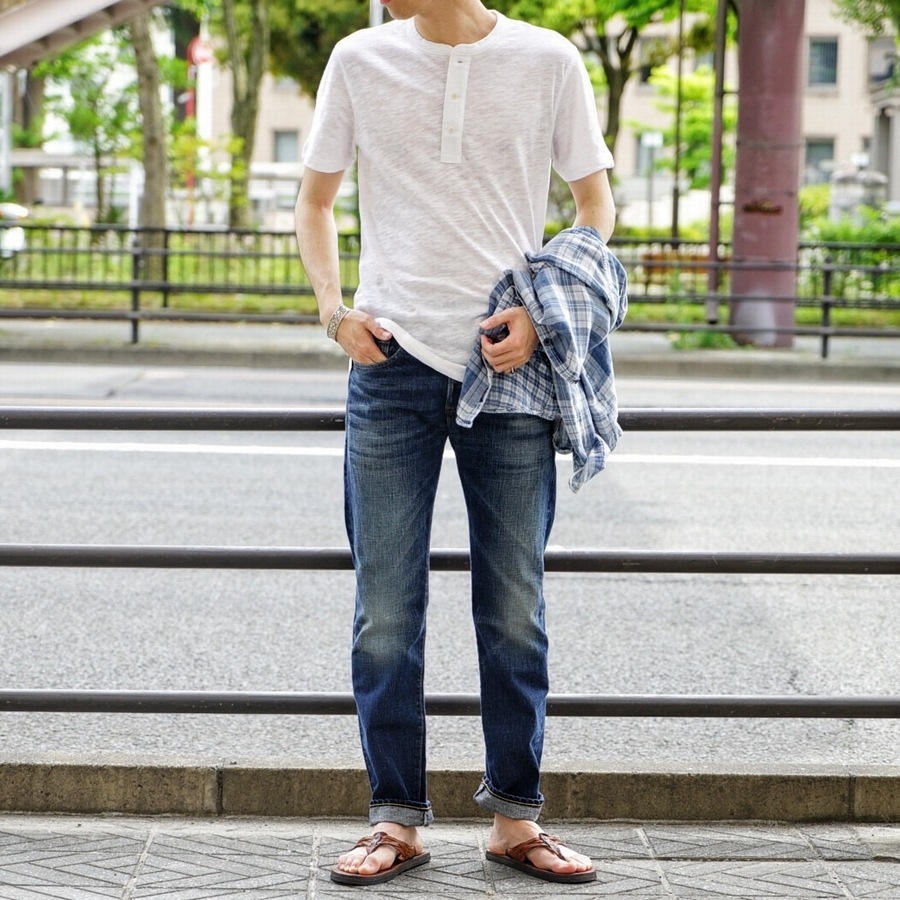 FAHERTY BRAND (եƥ ֥) Ⱦµ إ꡼ ۥ磻 ŷܥ  Short Sleeve Heather Henley White