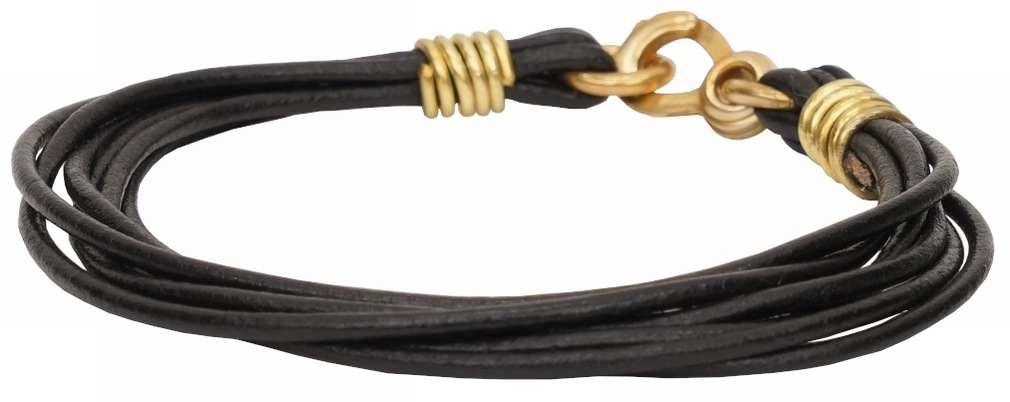 LHN Jewelry(���륨�������� ���奨�꡼) �ƹ��� �ϥ�ɥᥤ�� �쥶�� x ��� Strand �ܳ� �֥쥹��å� Bracelet