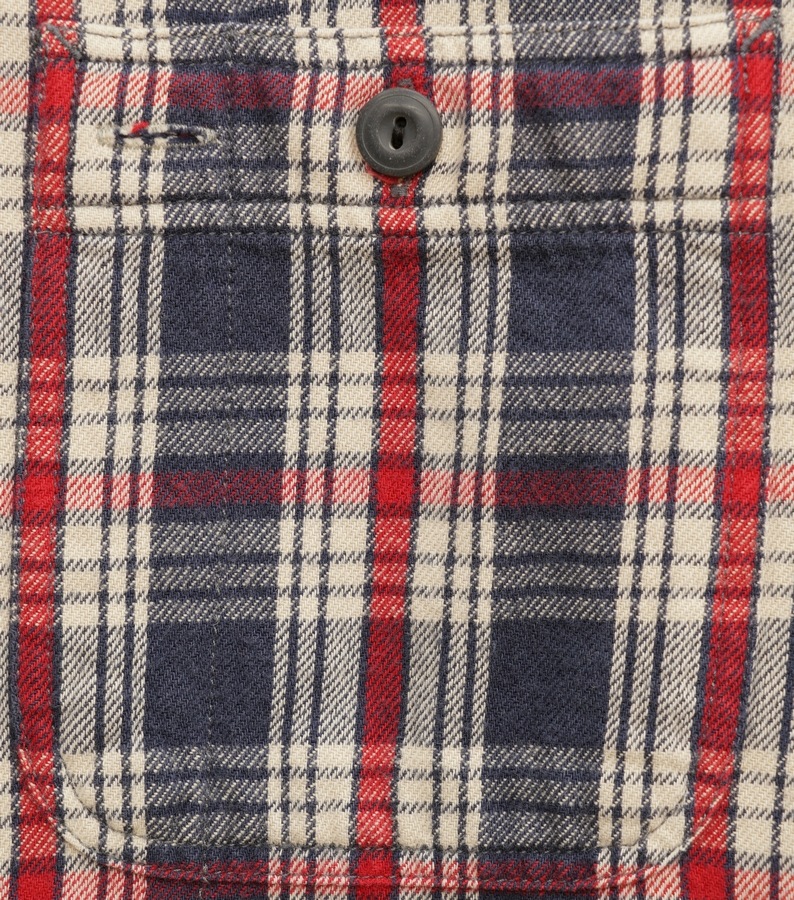 (���֥륢���륨��) RRL �ץ�å� ���åȥ� �������� �ͥ��ӡ� x ��å� ��� Plaid Cotton Workshirt Navy