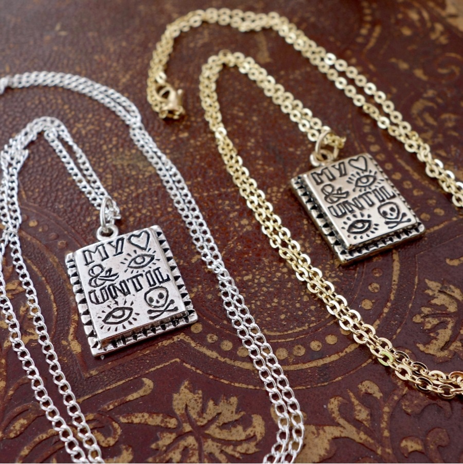 LHN Jewelry(���륨�������� ���奨�꡼) ����ꥫ�� �ϥ�ɥᥤ�� �ͥå��쥹 My heart and I until I die neckless ��˥��å��� ����С��� Silver