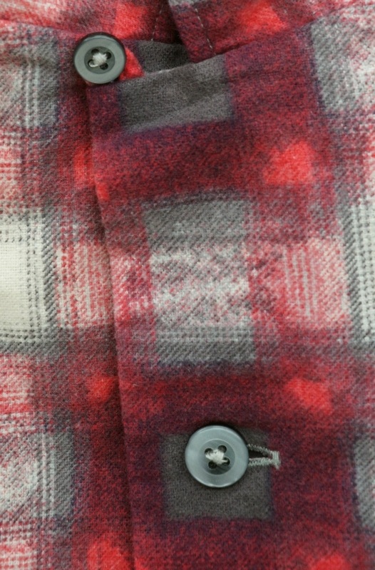 ダブルアールエル) RRL プラッド フランネル キャンプ シャツ レッド