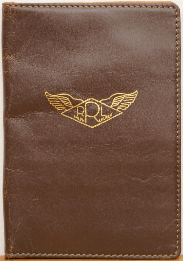 (֥륢륨) RRL 쥶 ѥݡ С ֥饦 Leather passport cover