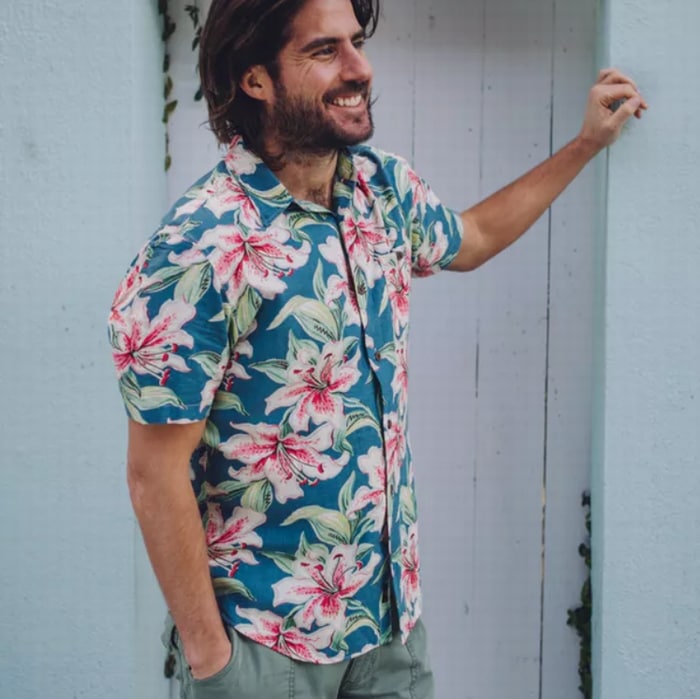 Faherty Brand ファリティ ブランド ハワイアン アロハ シャツ ハイビスカス レーヨン ブレンド 半袖 メンズ Faherty Brand 半袖トップス Garyu ラルフローレン Rrl通販サイト