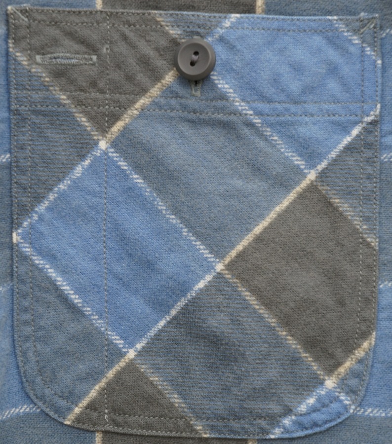 (���֥륢���륨��) RRL �ץ�å� ���åȥ� Farrel �������� �֥롼 x ���㥳���� ��� Plaid Cotton Workshirt Blue Grey