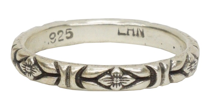 LHN Jewelry(���륨�������� ���奨�꡼) �ϥ�ɥᥤ�� �ڥ����꡼ �Х�� ��� ����С� ��� ��˥��å��� ����ꥫ�� Paisley Band Ring Silver
