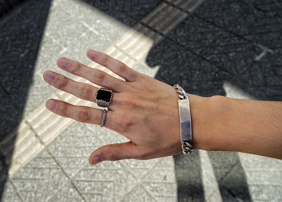LHN Jewelry(���륨�������� ���奨�꡼) �ϥ�ɥᥤ�� �ڥ����꡼ �Х�� ��� ����С� ��� ��˥��å��� ����ꥫ�� Paisley Band Ring Silver