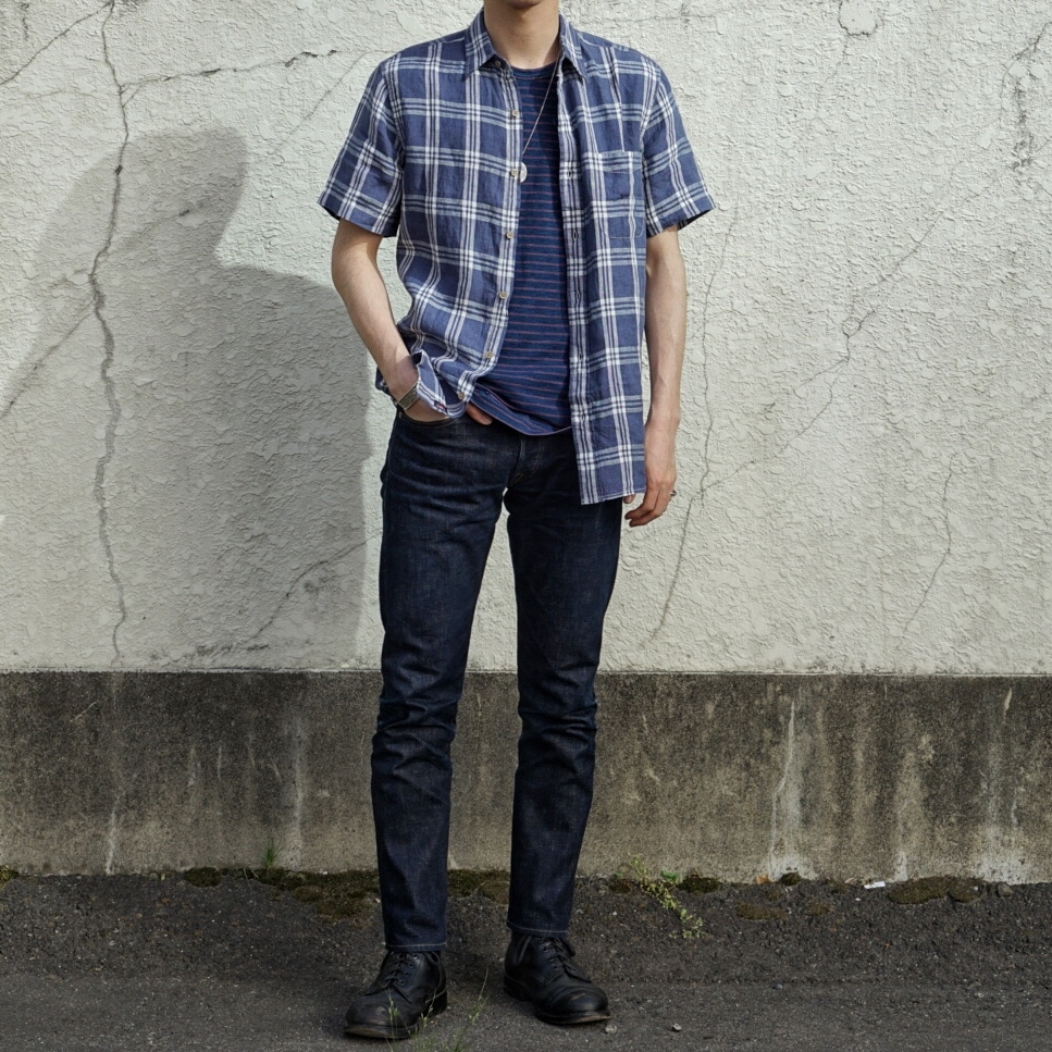 FAHERTY BRAND (�ե���ƥ� �֥���) ��ͥ� Ⱦµ �����å� ����� �ե����ǥ� �ͥ��ӡ� ���