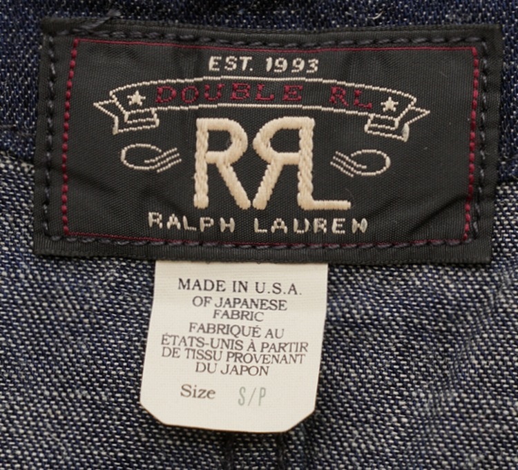 ダブルアールエル) RRL 日本製デニム地 コットン リネン デニム ベスト ダブルアールエル) RRL 日本製デニム地 コットン リネン デニム ベスト