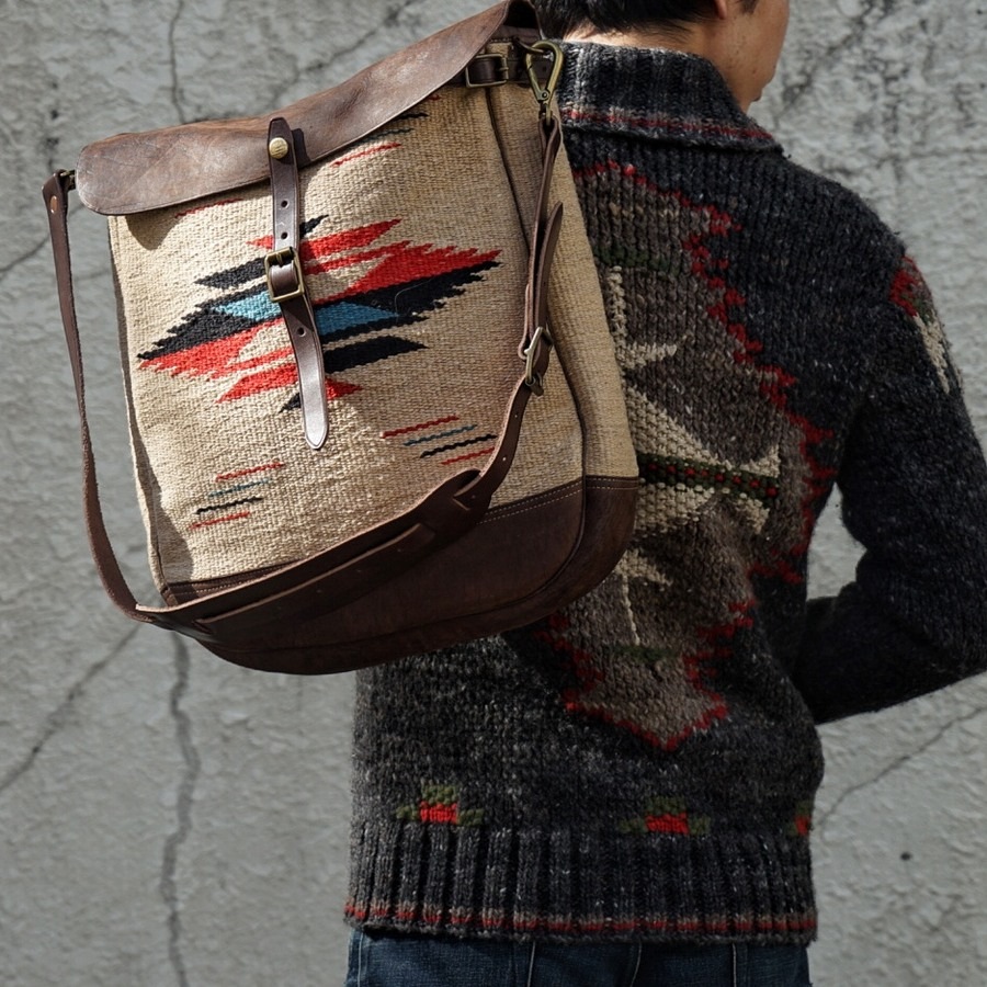 (���֥륢���륨��) RRL �쥶�� �ϥ�ɥ����֥� �饰 �������� �Хå� �ͥ��ƥ��� Hand Woven Leather Bag