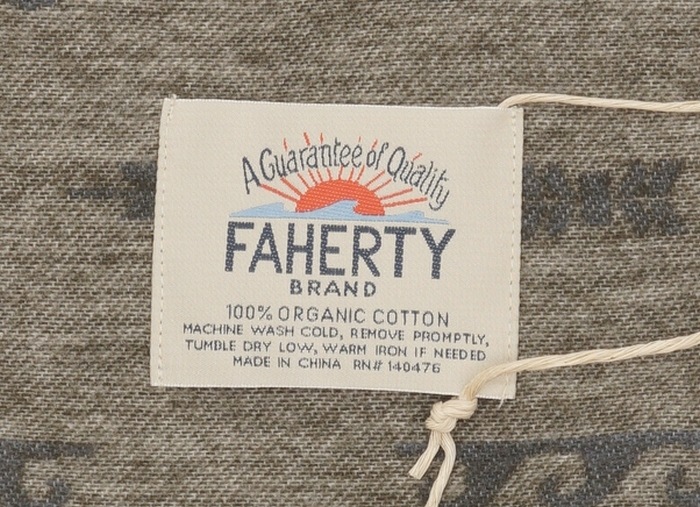 FAHERTY BRAND (ファリティ ブランド) Adirondack ブランケット コットン ネイティブ柄 Palm Isle