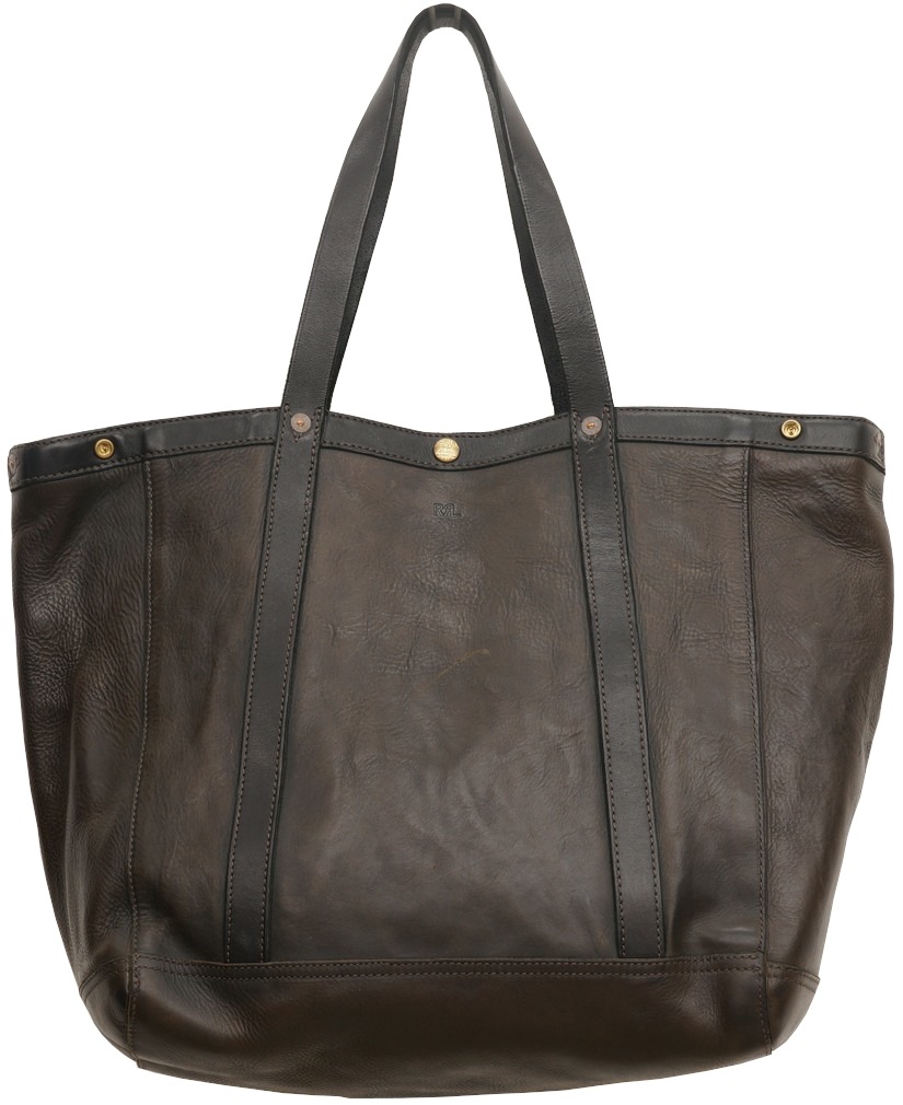(���֥륢���륨��) RRL �����ꥢ��쥶�� �ϥꥹ �ȡ��� �֥�å� Leather Harris Tote