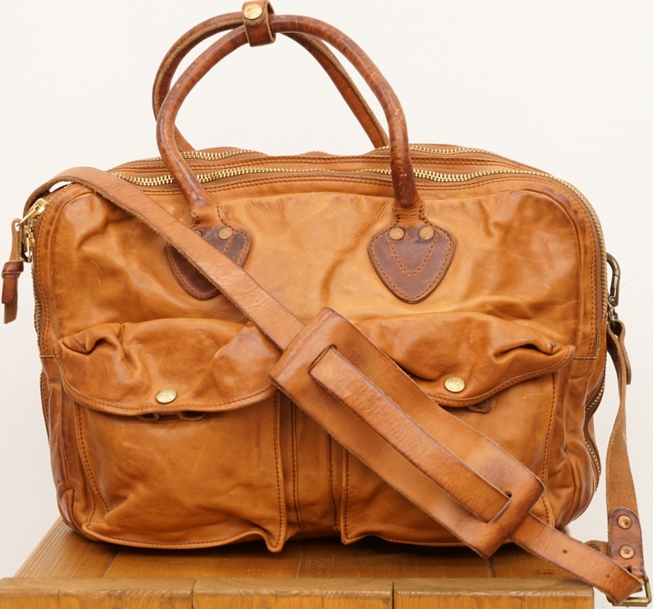 (���֥륢���륨��) RRL ���ǥ� �����ꥢ�� �쥶�� ������ �֥꡼�ե����� �Хå� ��� Leather Cargo Briefcase