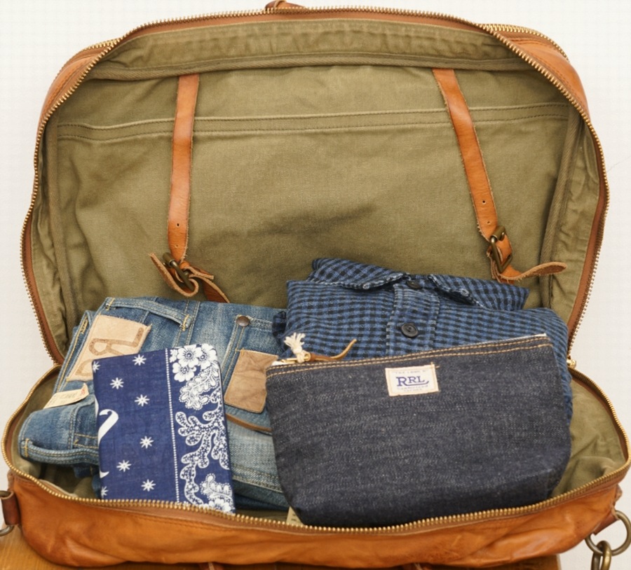 (���֥륢���륨��) RRL ���ǥ� �����ꥢ�� �쥶�� ������ �֥꡼�ե����� �Хå� ��� Leather Cargo Briefcase