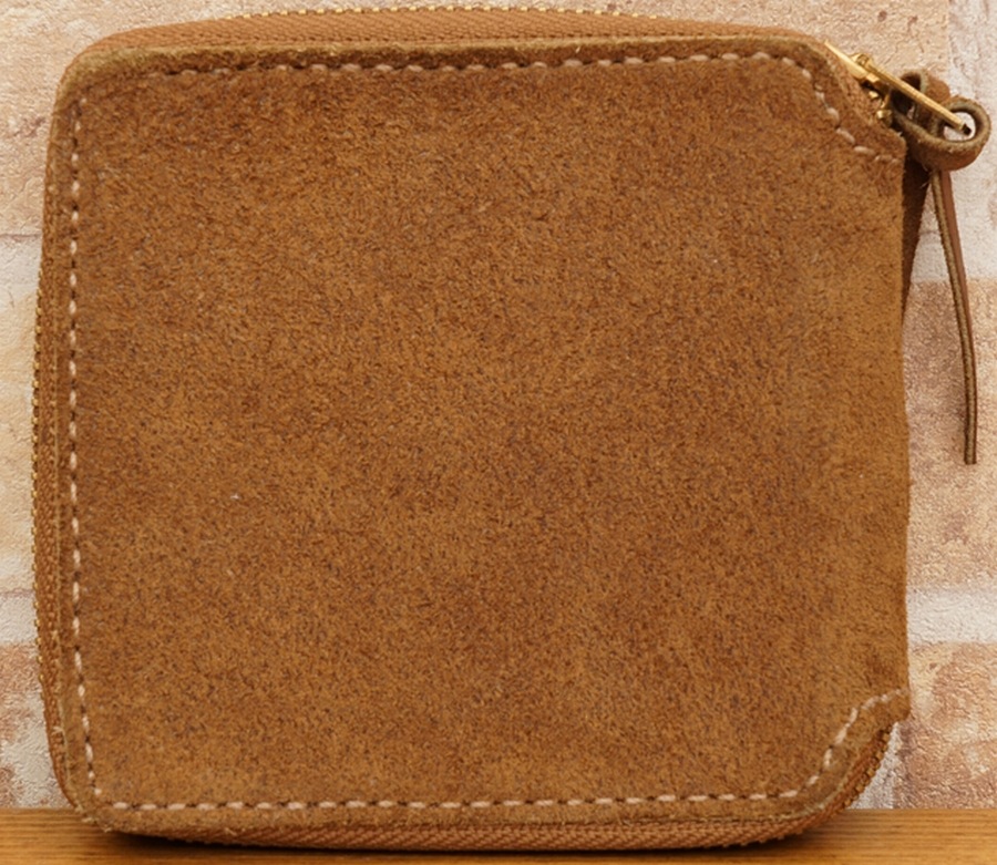 (���֥륢���륨��) RRL �ƹ��� ��ե����� �쥶�� ���å� ������å� Roughout Leather Zip Wallet